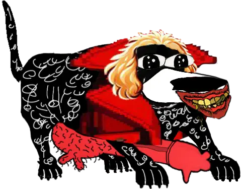 DogCoq Based logo-mascot